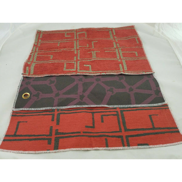 Lot 3 Pieces Hable Construction Hickory Furniture Fabric Samples Geometric Woven