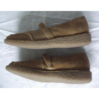Rockports Seaview Cashew Putty Mastic Suede Mary Janes Gum Shoes Womens 6 NOS