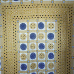 Henna Print Cotton Tapestry Screenprint Blanket Topper Sheet Bedspread India NWT
