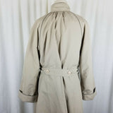 Vintage Fleet Street Long Belted Insulated Raincoat Trench Coat Womens 14 Lined