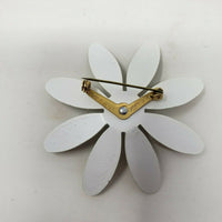 Lot 2 Vintage Antique Floral Metal Enamel Painted Danish Brooches Pins W Germany