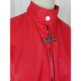 Vintage Weather Tamer Striped Flannel Lined Red Windbreaker Jacket Womens 10 USA