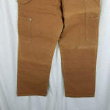 Carhartt Double Knee Reinforced Carpenter Work Pants Mens 30x29 Brown Heavy Duty