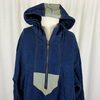 Pacific Trail Land Cruizer Hooded Pullover Cotton Canvas Jacket Womens XL Navy