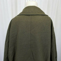 Coop Barneys New York Wool Field Jacket Car Pea Coat Womens S Serge Army Green