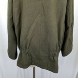 Coop Barneys New York Wool Field Jacket Car Pea Coat Womens S Serge Army Green