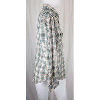 Vintage Sears Kings Road LS Shirt Plaid Rockabilly Western PermaPrest Mens L 70s