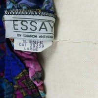 Essay Sharon Anthony Broomstick 80s Long Maxi Elastic Skirt Womens L Vintage USA