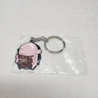 Ski the Slump God Double Sided Metal Keychain Fob Pink & Black Durag Do-rag New