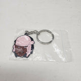 Ski the Slump God Double Sided Metal Keychain Fob Pink & Black Durag Do-rag New