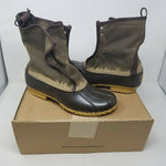 LL Bean Waxed Coated Canvas Duck Boots Maine USA Mens 11 Signature Line New