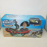 Lil Fishys Pirate Ship Interactive Aquarium The Cap'n Shark Motorized Water Pets