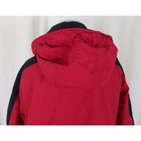 LL Bean Womens M Hooded Winter Snow Ski Snowboard Parka Jacket Red Thinsulate