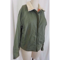 Mountain Hardwear Embroidered Floral Canvas Shearling Fleece Collar Womens sz M