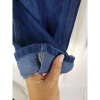 Vintage Wrangler Slim Fit Denim Blue Jeans Mens 34 Medium Made in USA 84413KB