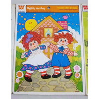 Lot of 6 Frame Tray Puzzles Golden Whitman Disney Raggedy Ann Andy Christmas