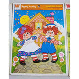 Lot of 6 Frame Tray Puzzles Golden Whitman Disney Raggedy Ann Andy Christmas