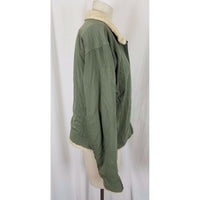 Mountain Hardwear Embroidered Floral Canvas Shearling Fleece Collar Womens sz M