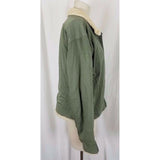 Mountain Hardwear Embroidered Floral Canvas Shearling Fleece Collar Womens sz M