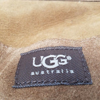 Ugg Australia Sheepskin Shearling Fur Lined Purse Large Hobo Shoulder Bag Tan