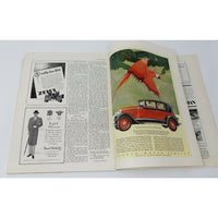1928 THE SPORTSMAN ILLUSTRATED Vintage Advertisements Cars Hunting Sports Dec