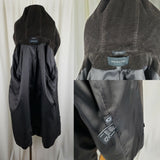 Jones New York Hooded Wool Midi Peacoat Coat Womens 6 Chocolate Brown G-III Long