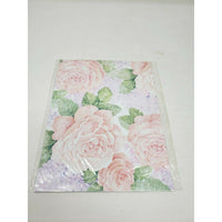 Carlton Cards Wedding Birthday Roses Gift Wrap Wrapping Paper Square Vintage USA