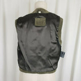 Leather Sound Pig Suede Patchwork Vest Buckle Back Womens S Boho Hippie Country