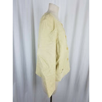 Talbots Woman Italian Fabric Collarless Button Up Jacket Womens 14W Plus Blazer