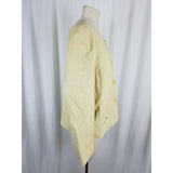 Talbots Woman Italian Fabric Collarless Button Up Jacket Womens 14W Plus Blazer