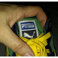 PUMA Cross Trainers Sneakers Shoes Art No. 348450 08 Womens size 7.5 Blue Yellow