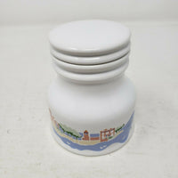 Paul Bocuse La Vallee De Sugar Bowl Kitchen Lidded Jar Countryside Village 1987