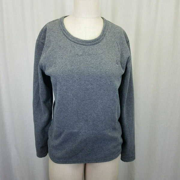 Playboy Fleece Lined Jersey Knit Gray Crewneck Sweatshirt Top Womens XL 175/100