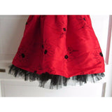 La Princess Embroidered Floral Taffeta Velvet Sash Twirl Party Dress Girls 18M