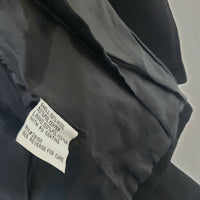 Rave Wool Cropped Military Double Breasted Peacoat Womens M Black Punk Rocker