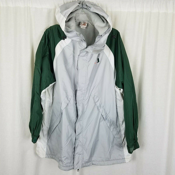 Vintage Miami Hurricanes UM Red Oak Parka Jacket Mens XL NCAA Football 90s Green