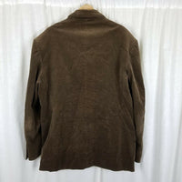 Vintage Eighty Eight Chocolate Brown Corduroy Sport Coat Blazer Jacket Mens XL