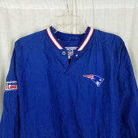 Vintage Pro Line Starter NE Patriots NFL T-Snap Windbreaker Shirt Jacket Mens XL