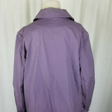 Vintage Mod MCM Purple Long Rain Trench Coat Womens 14P Lilac Lavender 60s 70s