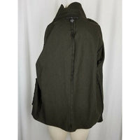 RL Ralph Lauren Black Label Open Front Wool Silk Swing Jacket Blazer Womens 10