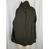 RL Ralph Lauren Black Label Open Front Wool Silk Swing Jacket Blazer Womens 10