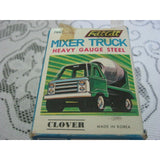 Clover Fat Cat Heavy Gauge Pressed Steel Metal Toy Mixer Truck 60s 70s Enamel