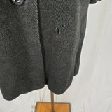 Vintage Mid Century Union Made Wool Peacoat Insulated Faux Fur Lined Womens L XL