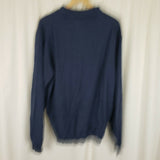 J. Ashford 100% Merino Wool Knit Collared Polo Pullover Sweater Mens XXL Italy
