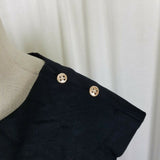 Tyler Boe Viscose Sheath Cap Sleeves Little Black Dress Womens M Stretch Fitted