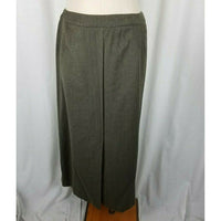 Talbots Stretch 100% Wool Faux Wrap Front Slit Maxi Skirt Vintage Womens 12 USA
