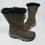 Keen Betty Boot II Brown Leather Shearling Fur Winter Snow Boots Wmns 6 Quilted