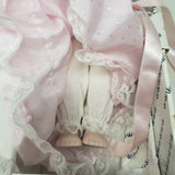 Vintage Pink Christening Gown Baby Girl Porcelain Doll DPB