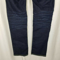 Coogie Embroidered Denim Blue Jeans Womens 7 8 Loud Abstract Hip Hop Sexy Flirty