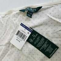 LRL Ralph Lauren Polka Dot Stretch Jersey Knit Top Tunic Shirt Blouse Womens XL